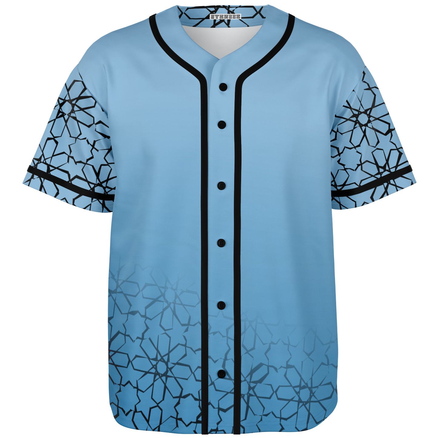 Baseball Jersey Zellij (Cyan)