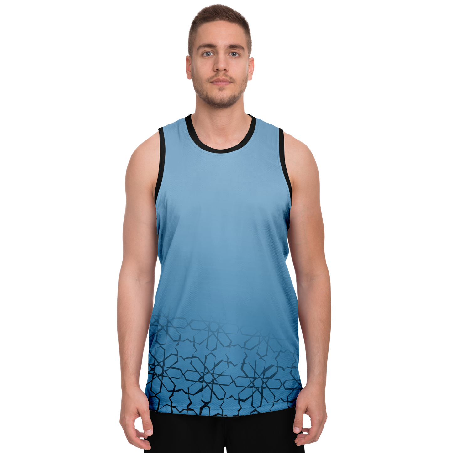 Basketball Jersey Zellij (Cyan)