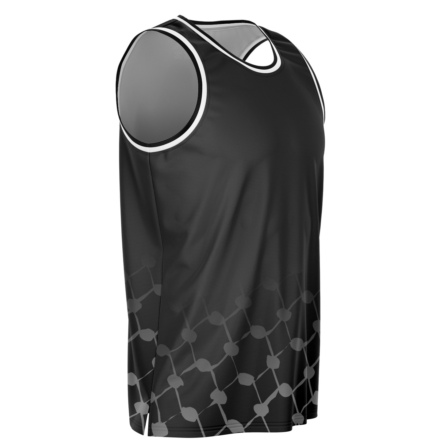 Basketball Jersey Keffieh (Black)