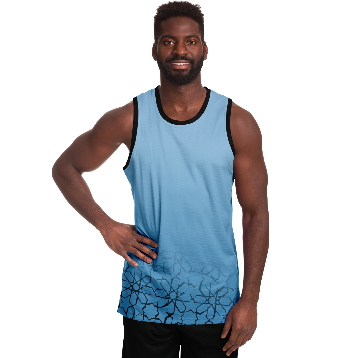 Basketball Jersey Zellij (Cyan)