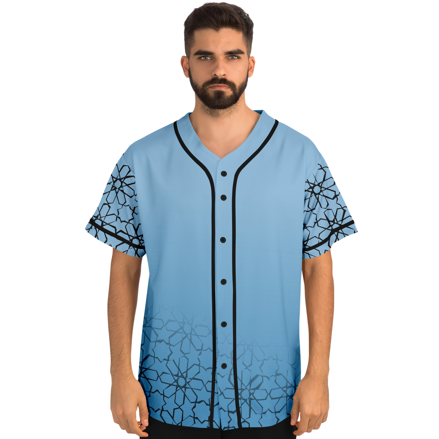 Baseball Jersey Zellij (Cyan)