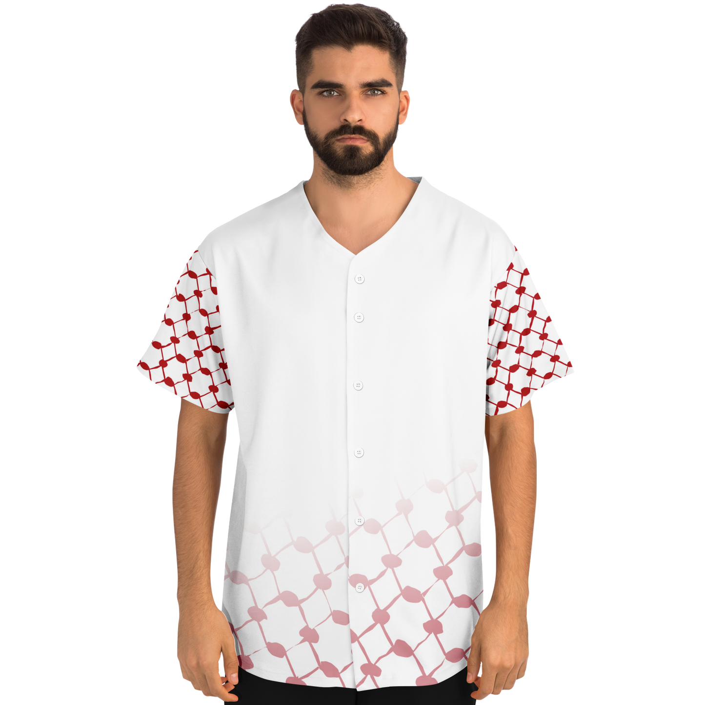 Baseball Jersey Keffieh (Red)