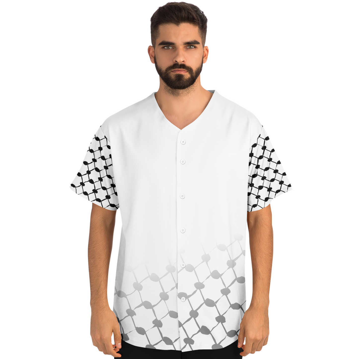 Baseball Jersey Keffieh (White)