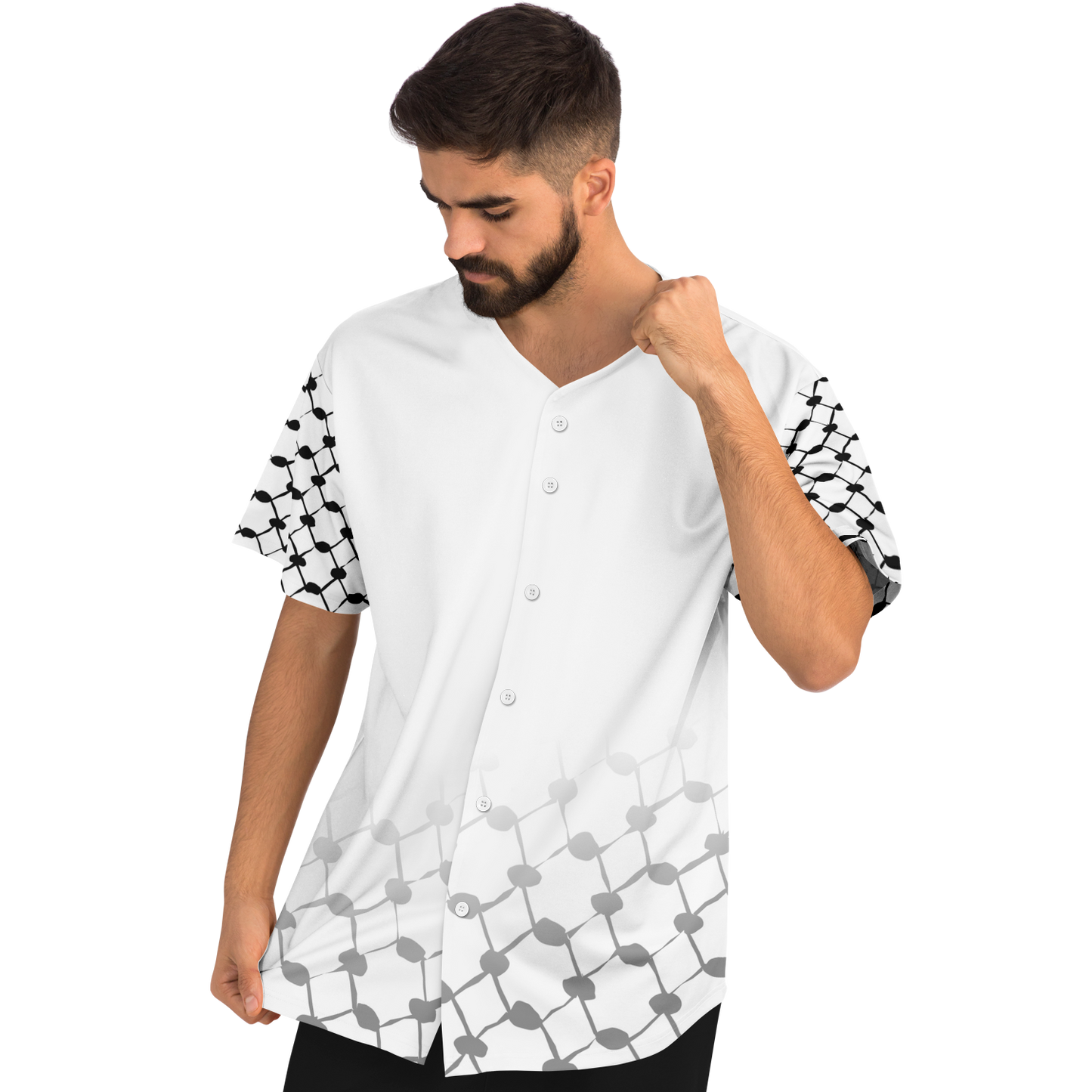 Baseball Jersey Keffieh (White)