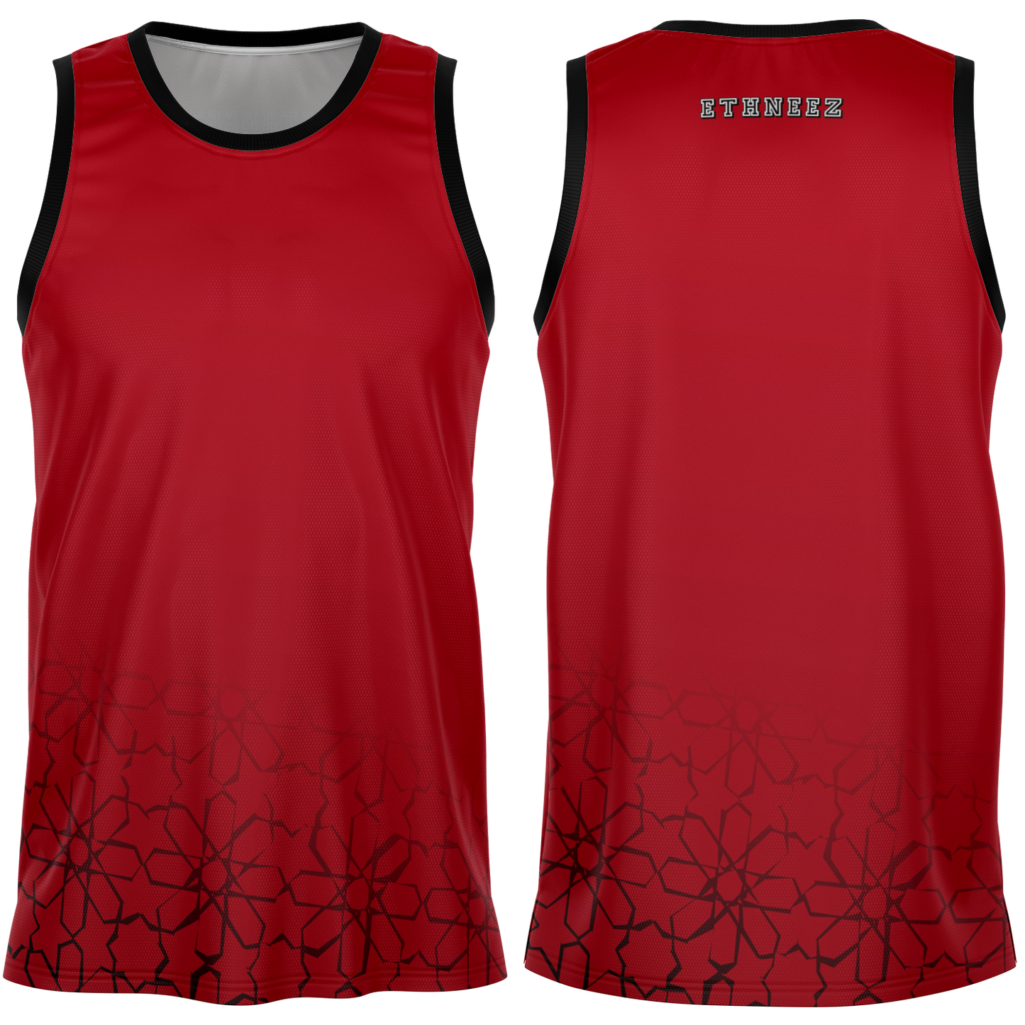 Basketball Jersey Zellij (Red)