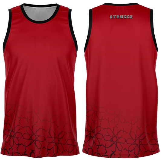 Basketball Jersey Zellij (Red)