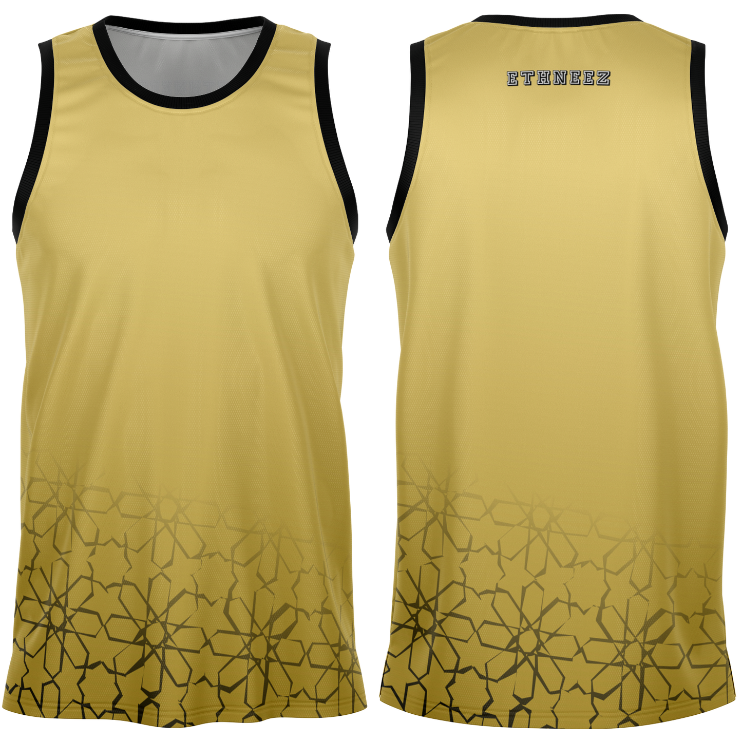 Basketball Jersey Zellij (Gold)