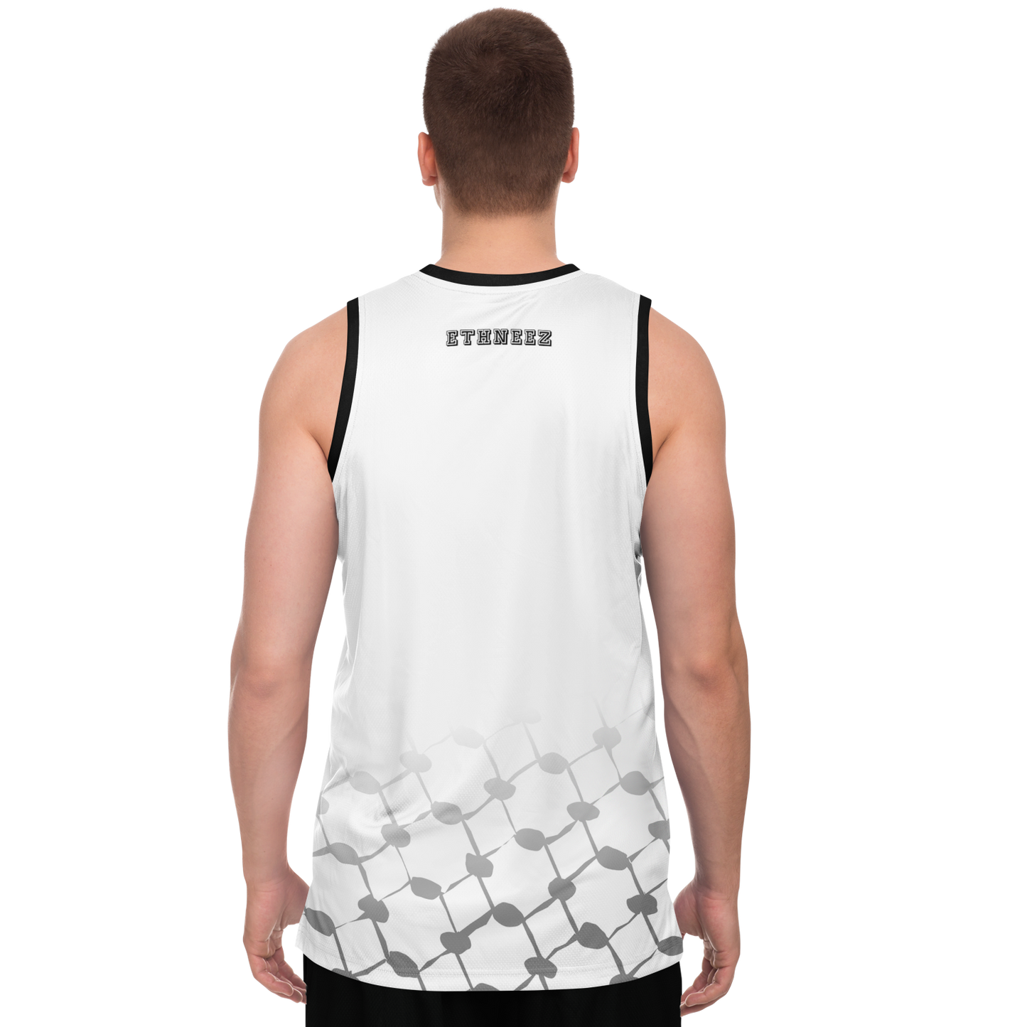 Basketball Jersey Keffieh (White)