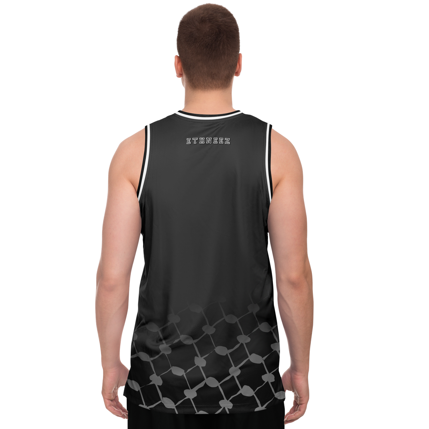 Basketball Jersey Keffieh (Black)