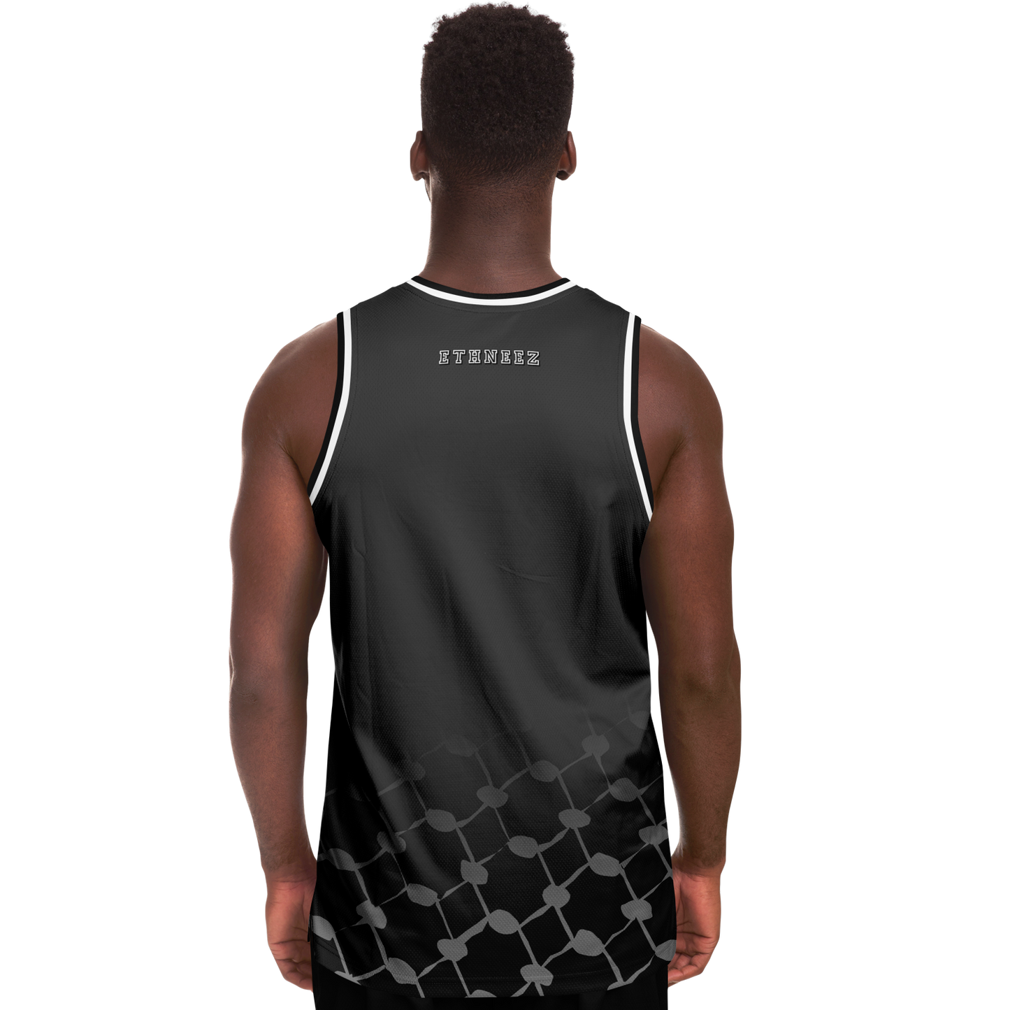 Basketball Jersey Keffieh (Black)