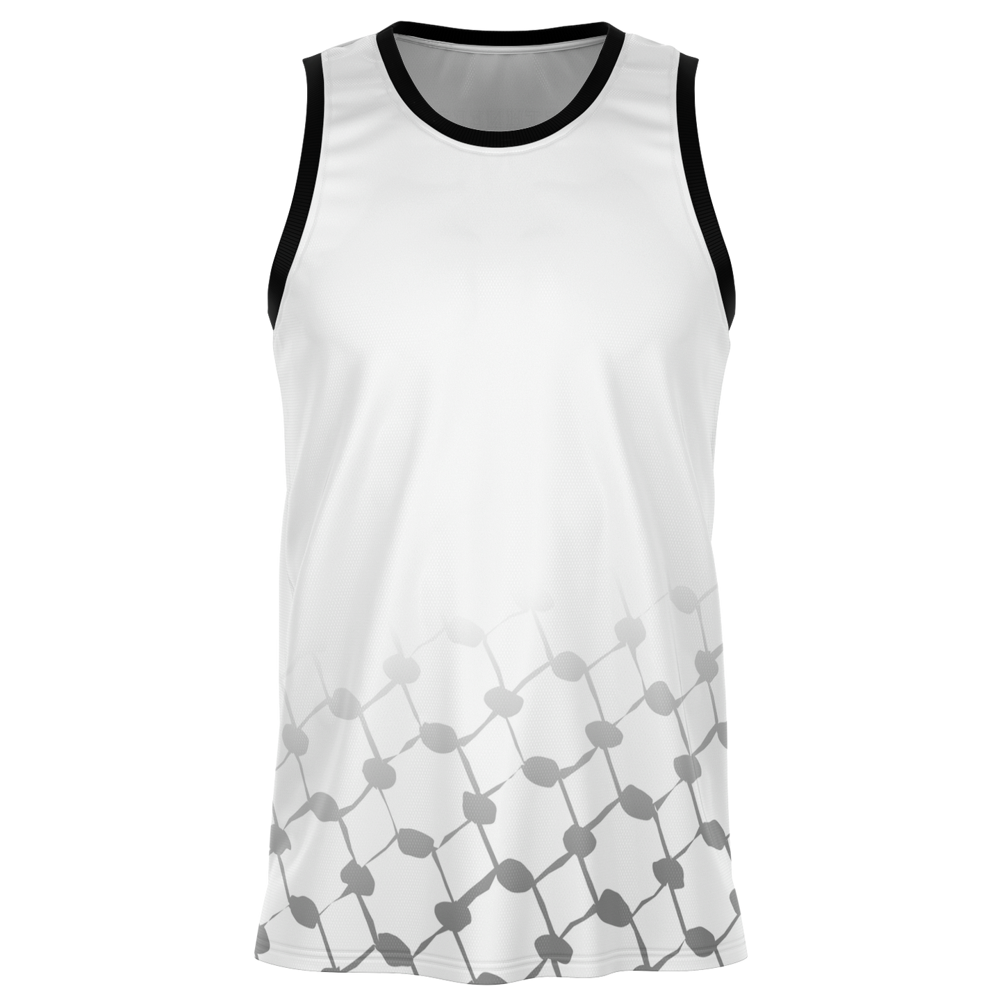 Basketball Jersey Keffieh (White)