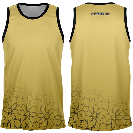 Basketball Jersey Zellij (Gold)