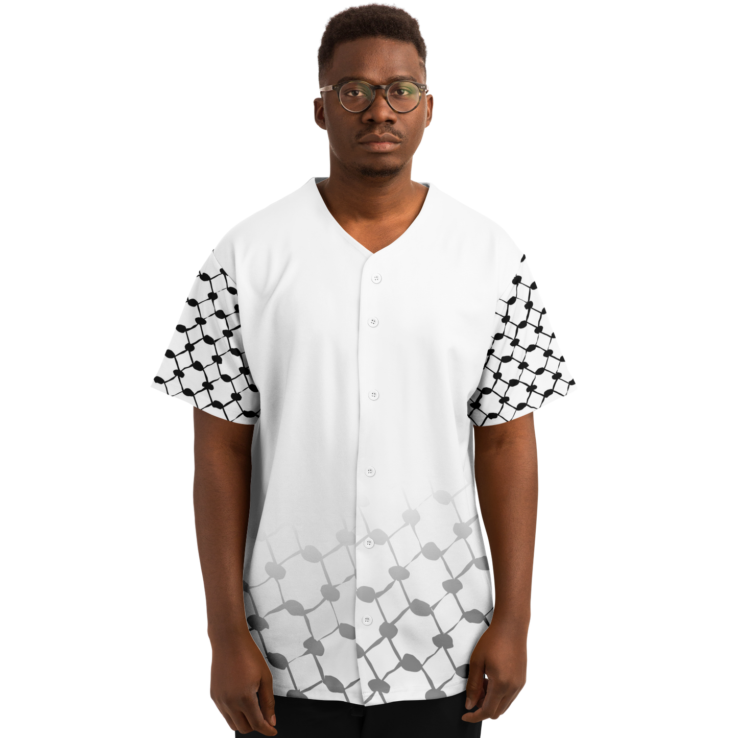 Baseball Jersey Keffieh (White)