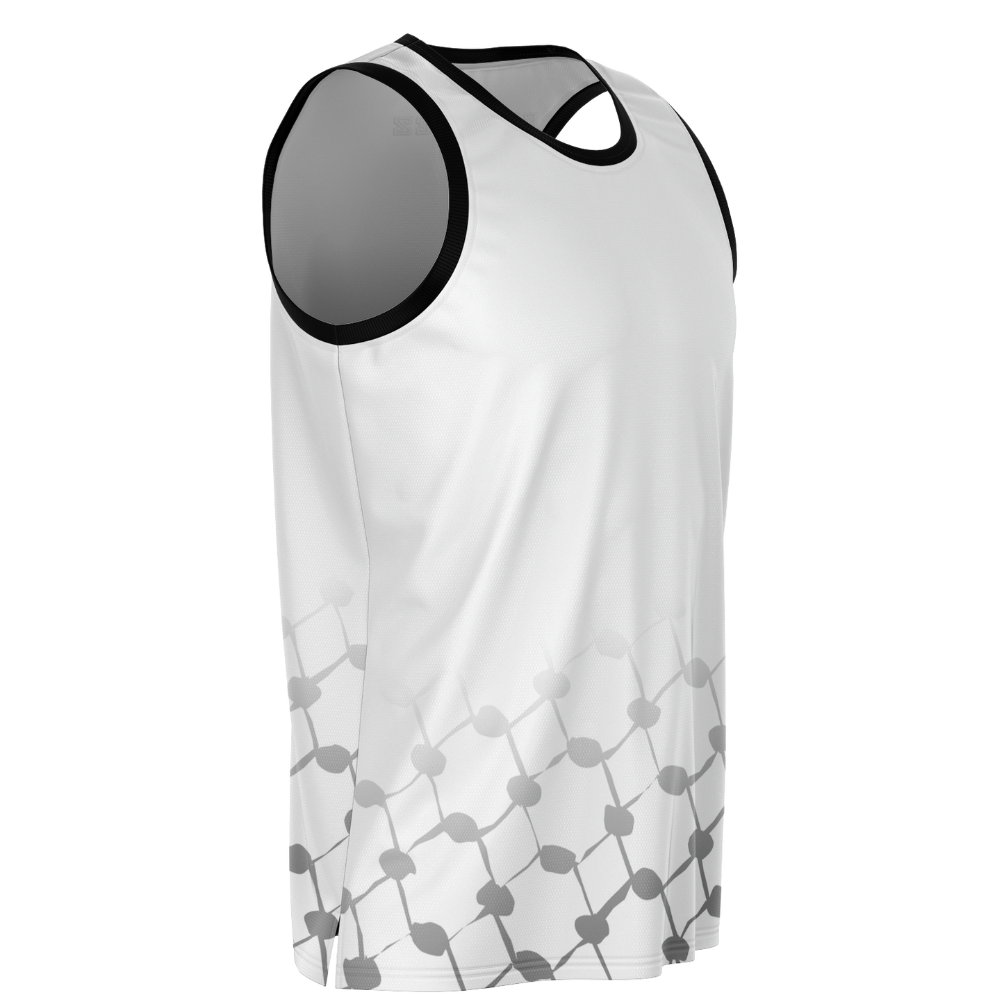 Basketball Jersey Keffieh (White)