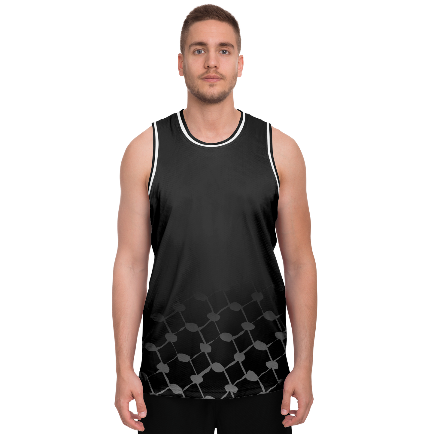 Basketball Jersey Keffieh (Black)