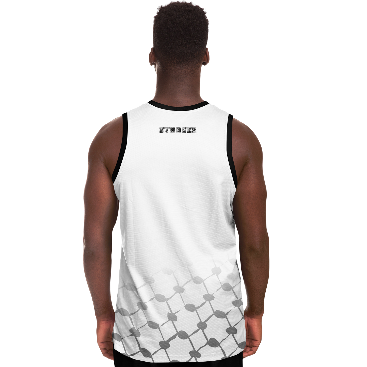 Basketball Jersey Keffieh (White)