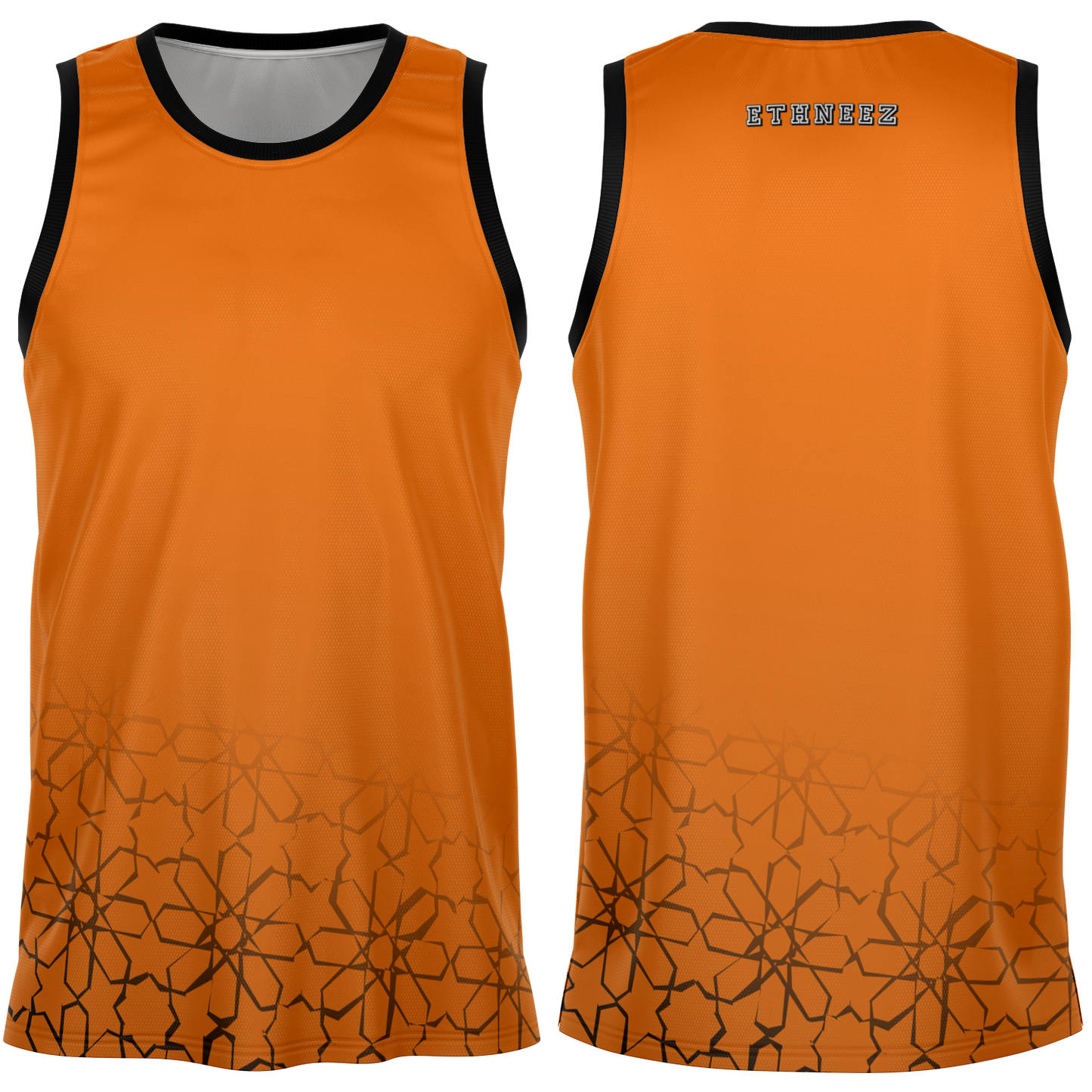 Basketball Jersey Zellij (Orange)