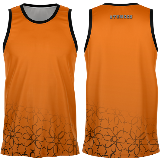 Basketball Jersey Zellij (Orange)