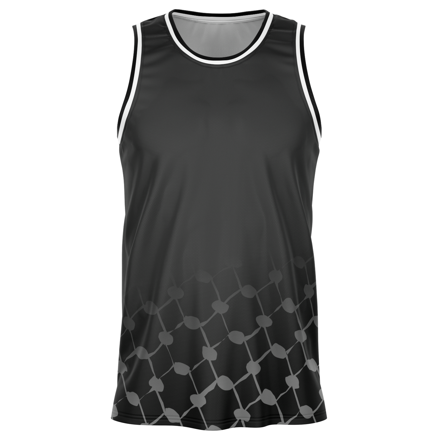 Basketball Jersey Keffieh (Black)